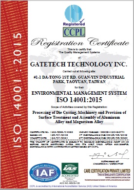 Certification ISO 14001:2015