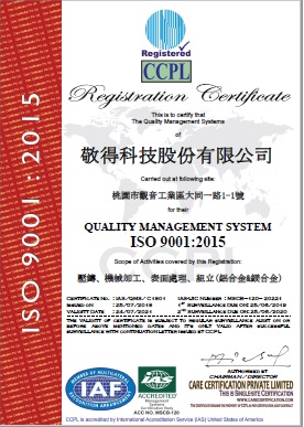 Certification ISO 9001:2015