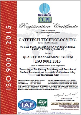 Certification ISO 9001:2015